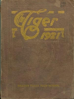 cover image of Big Beaver Falls Area High School--The Tiger--1921